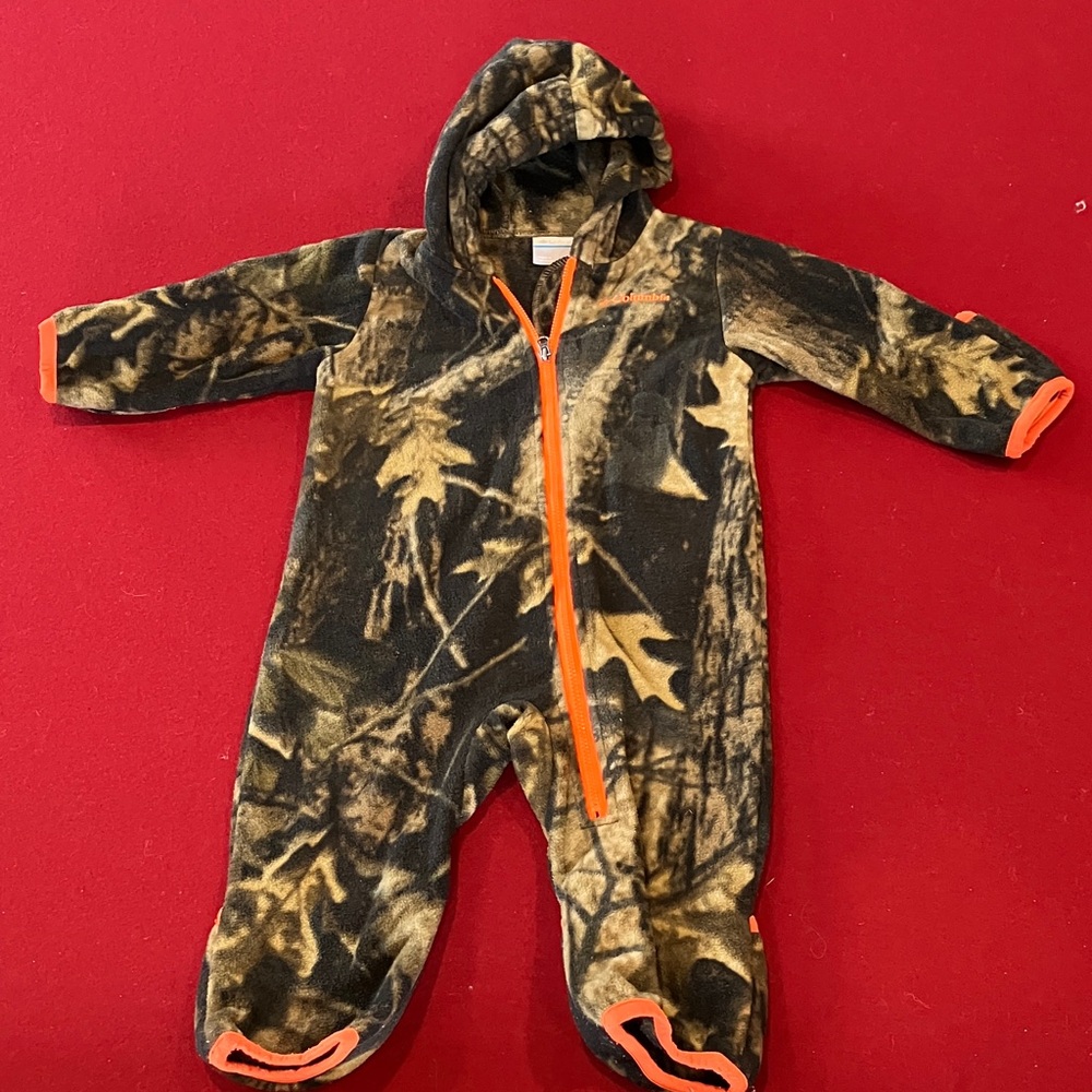 Columbia Woodland Camo Kids Footie